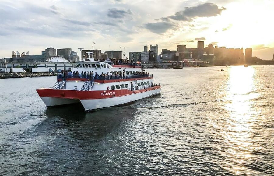 Boston: Boston Harbor Sunset Cruise - USS Constitution from the water: what to watch for