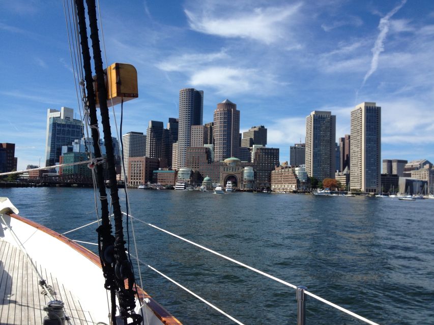 Boston: Downtown Harbor Sailing Cruise - New England Aquarium and Waterfront Park: views that feel close to the action