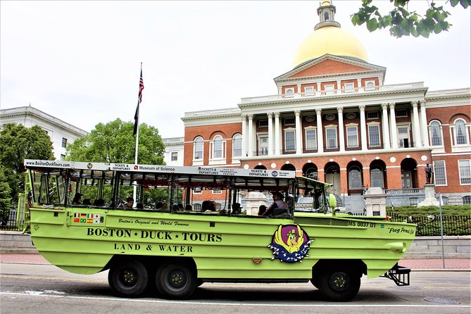 Boston Duck Boat Sightseeing City Tour with Cruise Along Charles River - Tea Party Ships & Museum Stop-Attraction (Admission Not Included)