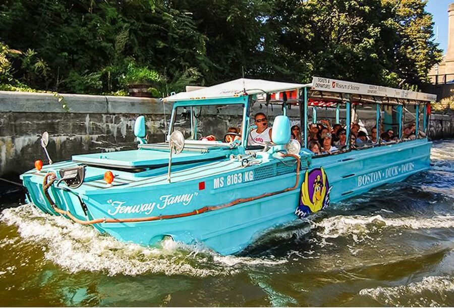 Boston Duck Tour: The Original and World-Famous - The Duck experience: WWII-style vehicle, ladder access, and the splash