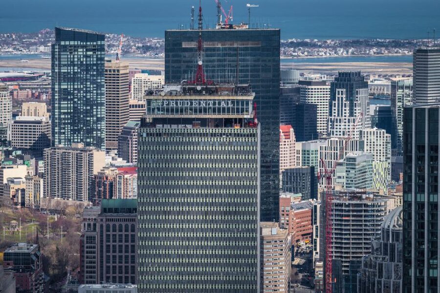 Boston: Helicopter Skyline Tour - The View Map: From Prudential Tower to Harvard Square