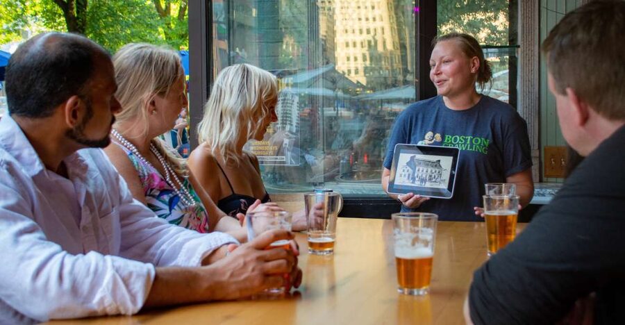Boston: History Pub Crawl Tour Along the Freedom Trail - Faneuil Hall stop: the quick history moment before the beers