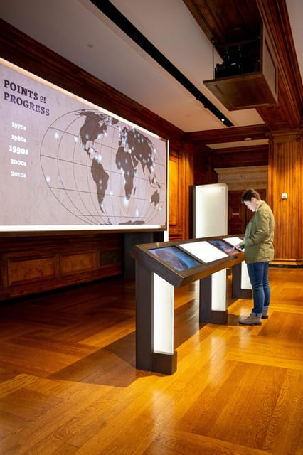 Boston: Mapparium® globe + How Do You See the World?™ - Points of Progress: human rights, science, exploration, and more