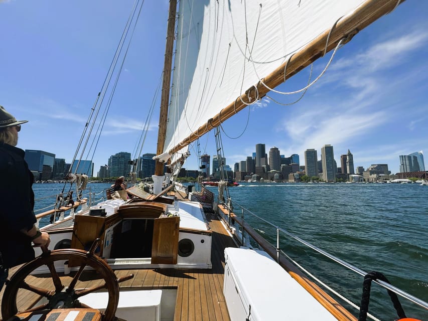 Boston: Tall Ship Harbor Sail - Sail-raising and deck participation: what the crew actually invites you to do