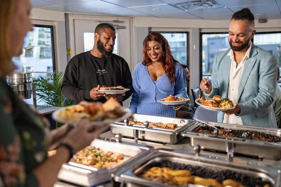 City Cruises Boston: Harbor Buffet Lunch or Dinner Cruise - The route: passing USS Constitution, the Zakim Bridge, and the North End