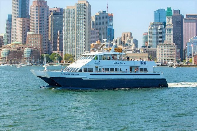 City Cruises Salem High Speed Ferry to/from Boston - Onboard Experience: Three Levels, Restroom, and Food You Buy On Board