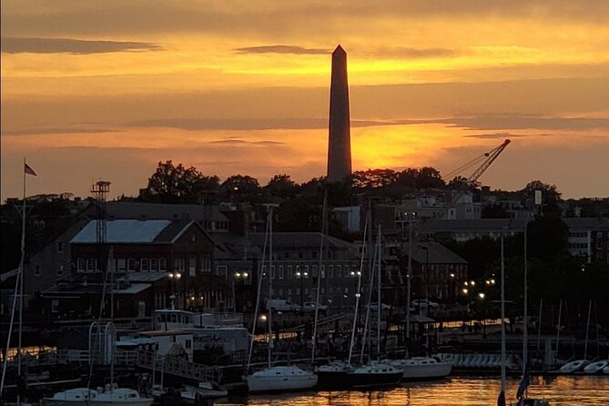Narrated Sunset Cruise of Boston Harbor - Bunker Hill Monument and Old North Church at Twilight