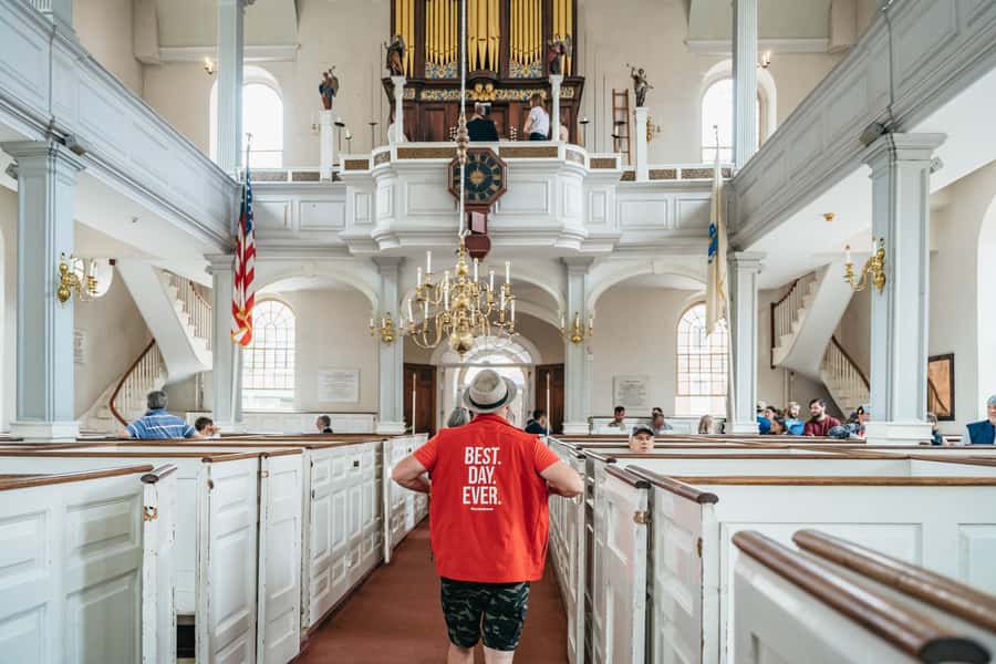 North End to Freedom Trail: Boston’s Food & History - Old North Church, King’s Chapel, and the Donkey Photo Stop