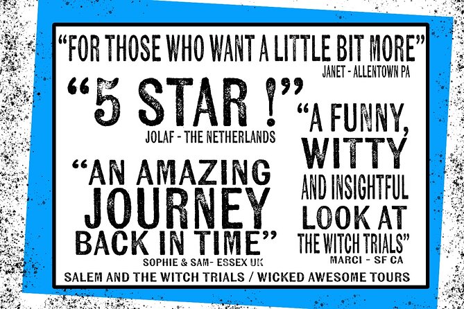 Salem and The Witch Trials - Who This Tour Fits Best