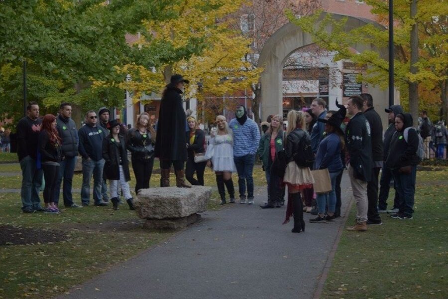 Salem Night Tour: Haunt and History Guided Night Tour - The Witch Trials Memorial stop: why it sets the tone