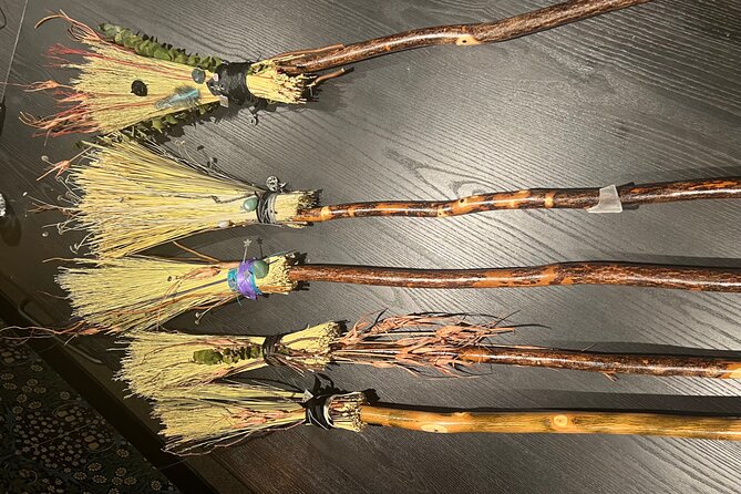 Witch City Broom Making Workshop in Salem - Carrying It Home: Wrapped, Ready to Display