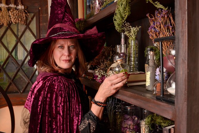 Witch Costume Photo Shoot - Witch Cottage theatrical set - Where Witch Pix Starts: Salem’s Essex Street Studio Session